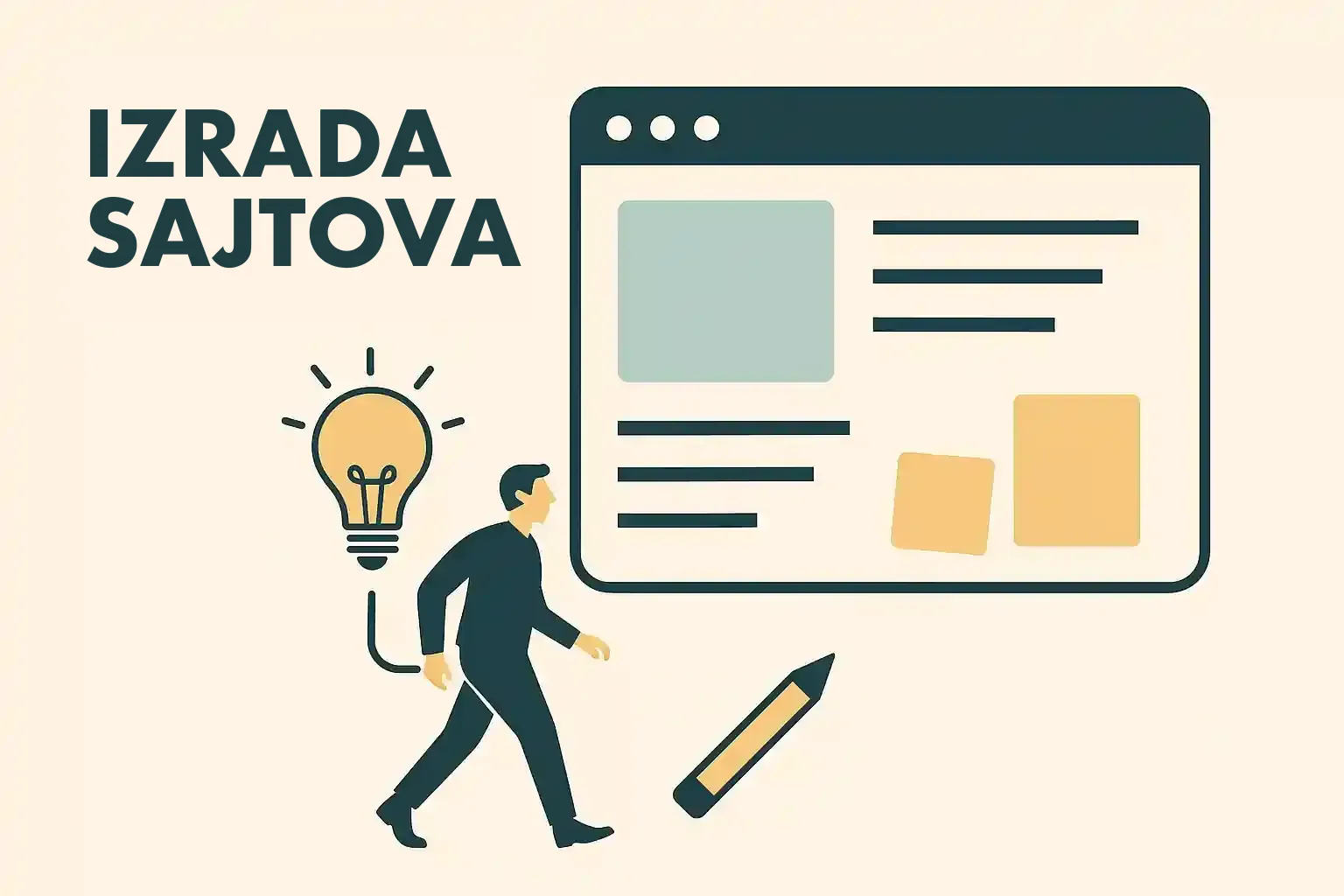 Ilustracija izrade sajta